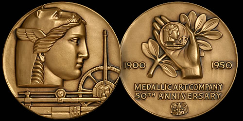 Medallic 50th Anniversary Medal
